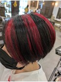 アシンメトリーメッシュ☆レッド