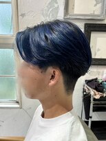 サンバイセライロ 千葉(SAN. by celilo)&nbsp;メンズトレンドヘア/ネイビー/刈り上げセンターパート/関祐翔