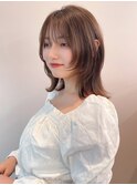 くびれヘア/顔周り/韓国/カラー/レイヤーカット/前髪/錦糸町ボブ