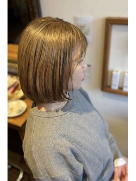 ヘアーエージェ(Hair Etger) オトナボブ/艶カラー/ハイライト/ブリーチ/白髪ぼかし