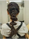 ロング編みおろし