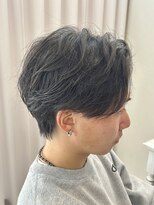サイクル(CYCLE)&nbsp;MEN’S HAIR/サーフカール/刈り上げセンターパート/伊勢崎