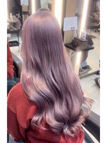 インク サカエ(inq sakae)&nbsp;ブリーチカラー/ペールピンクラベンダー/レイヤーロング