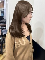 ラグナ(LAGUNA)&nbsp;オリーブブラウン/ブリーチなしダブルカラー/レイヤー/ロング