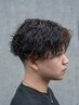 【メンズ】メンズカット＋波巻きパーマ＋トリートメント　#博多#福岡#理容室