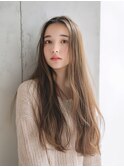 春のほんのり桜色ベージュ♪20代/30代/似合わせ/イエベ/ロング