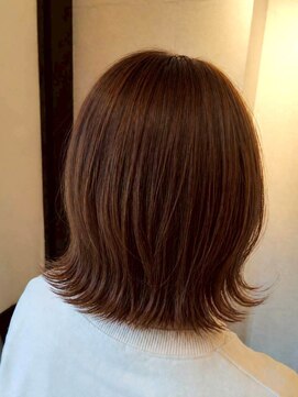 エイム ヘア リンク 長津田店(eim hair rink) くびれボブ/外ハネ/暖色系/艶髪ストレート【長津田/髪質改善】