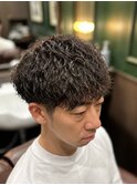 マッシュ×スパイラルパーマ