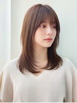 リュドール 名駅(Rue D'or)&nbsp;韓国風レイヤーミディ×シースルーバング