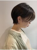 襟足丸みショートくびれショートハンサムショート束感ショート20
