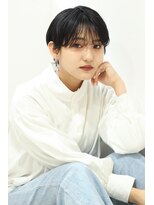 クラン 六甲道(Chlan) 小顔矯正ストレート耳掛けショート×シースルーバング