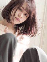 アヴァンスクロス あべのルシアス店(AVANCE.CROSS)&nbsp;ワンレンボブ×ピンクブラウン