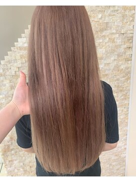 アンク クロス 関内店 【ANKHCROSS】エクステつけたままカラーピンクベージュ