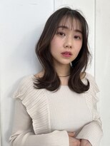 ミンクス 銀座店(MINX) MINX川上春香　くびれミディアム×シースルーバング