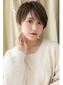 斜めバング大人かっこいい小顔束感ショートZ越谷20代30代40代!