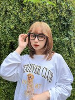 パルフェ ヘアー バイ オーク 九大学研都市(parfait hair byOAK)&nbsp;韓国式ウルフカット×ブロンド