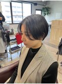 前髪長めハンサムショート