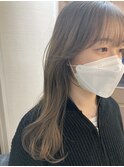 ココアベージュ/グレージュカラー/ロングヘア/韓国ヘア/浦和