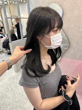 ロンド レア 天神大名店(Lond Le’a) ブルーブラックブリーチなし髪質改善トリートメント韓国ブルベ