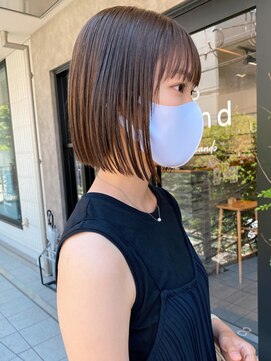 サンド 表参道(sand) 前下がりショートボブ大人可愛い20代30代表参道