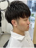 理容室バーバー コンパクトマッシュツーブロック