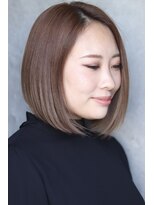ジール プラス 西明石駅前店(zeal plus) 【イルミナカラーベージュ】クラシカルな前下がりボブ