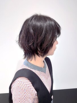 ラトリエコンタン(L´atelier Content) クセ風パーマで伸ばしかけスタイル