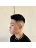 【バーバー】スキンフェードメンズカット＋眉毛カット＋トリートメントスパ