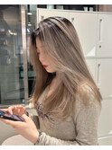 【lilley 稲永麻衣】レイヤーカット+髪質改善+ブリーチ+韓国ヘア