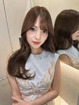 ロンドメリア 天神大名店(Lond Melia) デザインカラー/レイヤーカット/ウェットヘア/オリーブベージュ