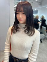 トレヘアー 京都 烏丸(tRe hair)&nbsp;フェイスレイヤー × 小顔カット / 韓国風 / レイヤーカット