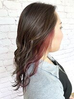 キーマン(KEYMAN)&nbsp;ベージュ×イヤリングカラーピンク