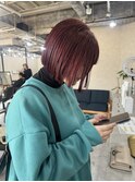 ブリーチなしダブルカラー、暖色カラー