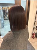 大人可愛い20代30代40代黒髪前下がりショートボブ丸みショート◎