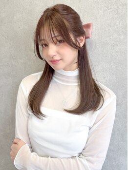 ヘルツ(Hz)の写真/”小顔に見せる”顔周りの似合わせカットに定評あり◎人気の切りっぱなしボブも♪[仙台/国分町/一番町]