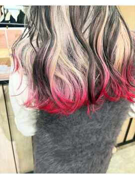 コニ(Coni) 【和田寧々】ミルクティーカラー/エンドカラー/red