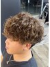 【稲本限定】メンズカット+波巻きスパイラルパーマ ¥13500