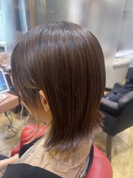 ヘアサロン アティリー(Hair Salon Attirer) 西梅田/ボブ/グレーベージュ/白髪ぼかし/ハイライト/ベージュ