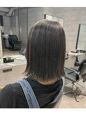 ハイライト毛への高難易度＊酸性縮毛矯正