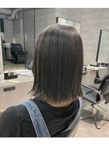 シーク センター南店(seek) ハイライト毛への高難易度*酸性縮毛矯正