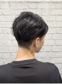 耳掛け無造作アップバングショート
