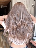 ラグーン(LAGOON) バレイヤージュグレージュハイライトダブルカラーケアブリーチ