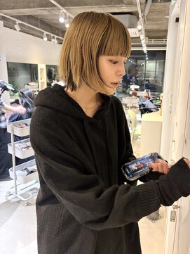 フルバングの逆インナーカラー