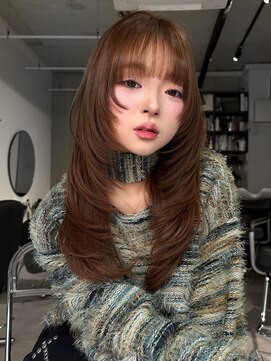 ハロ(Halo) ザクザクレイヤー/レイヤーカット/ブリーチなし/ダブルカラー