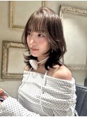 レイヤーカット　韓国　顔周り　カラー　前髪　レイヤー　立川