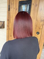 フゥカ 類家店(fuka)&nbsp;ブリーチなし☆艶々ボルドー