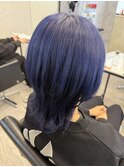ネイビー/髪質改善