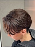 毛流れシースルーセンターパート曲がる縮毛矯正/men's【八王子】