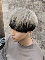 エイム ヘア デザイン 町田店(eim hair design) メンズアンブレラカラー/プラチナホワイト/韓流マッシュ/町田