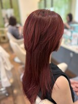 オリーブ 南森町店(Olive)&nbsp;【鈴木】チェリーレッド×ウルフカット